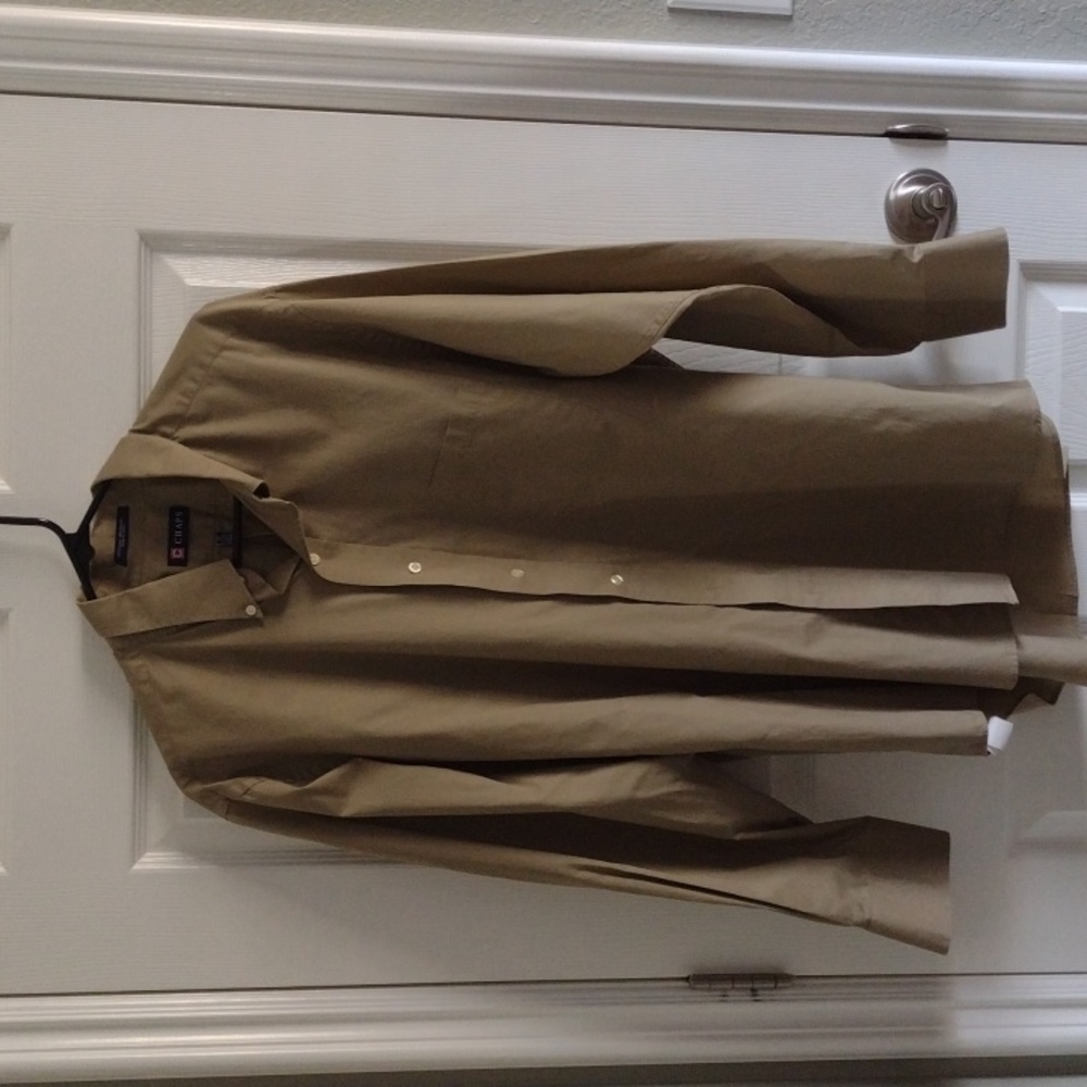 Chaps wrinkle free 17.5 inch neck